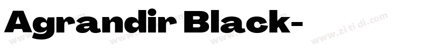 Agrandir Black字体转换